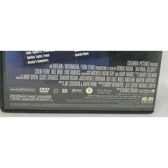 National Security DVD 2003 Full Screen Martin Lawrence Steve Zahn No Scratches - Picture 6 of 10